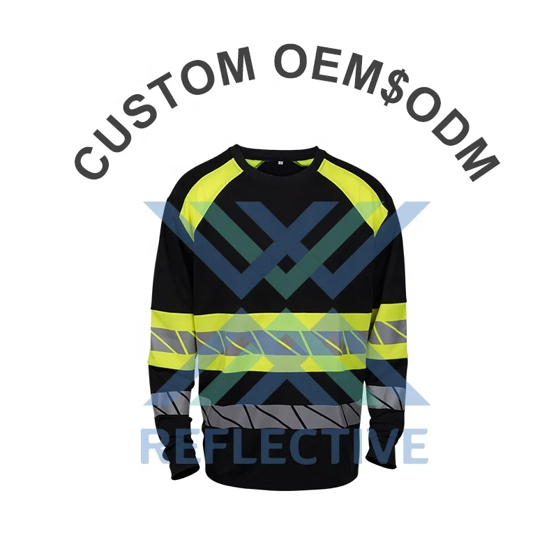 LX Newest Design Hi Vis T Shirts Safety Wwwxxxcom T Shirt  Reflective Long Sleeve For Men