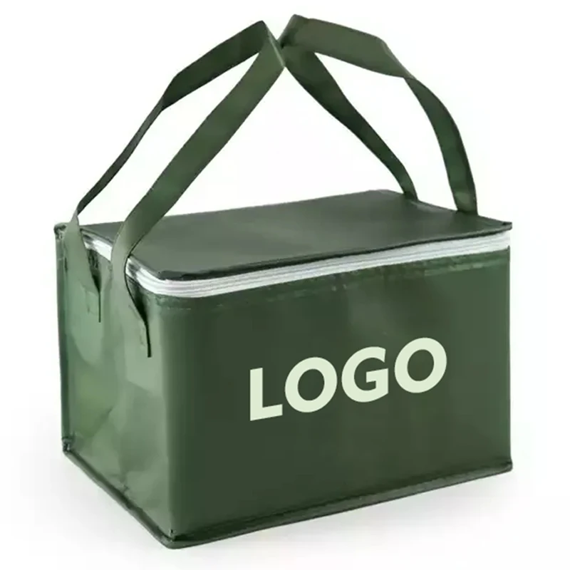 Waterproof non-woven coolers and insulated bag custom logo thermal insulation fabric for cooler bags