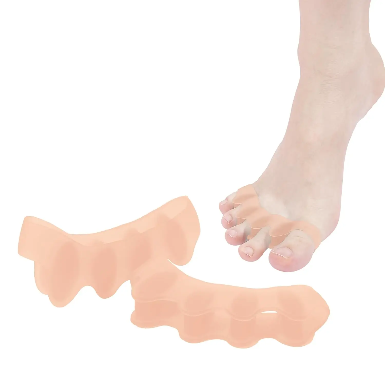 Gel Toe Separator Valgus Corrector Orthotics Pedicure Feet Straightener gel toe separator