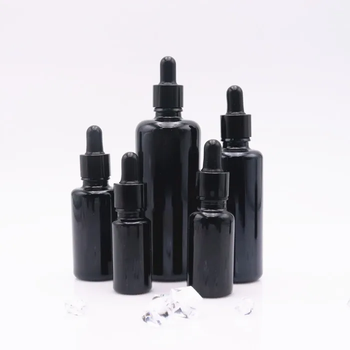 Luxurious cosmetic skin care dark violet glassdropper bottle 0ml 30 ml 50 ml 100 ml essential oil glass serum bottle