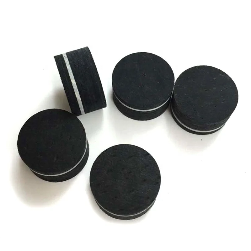 xmlivet 12mm/13mm/14mm Black with white 8layers pigskin Billiards Pool cue tips SS/S/M/H can Customize Billiards tip accessories