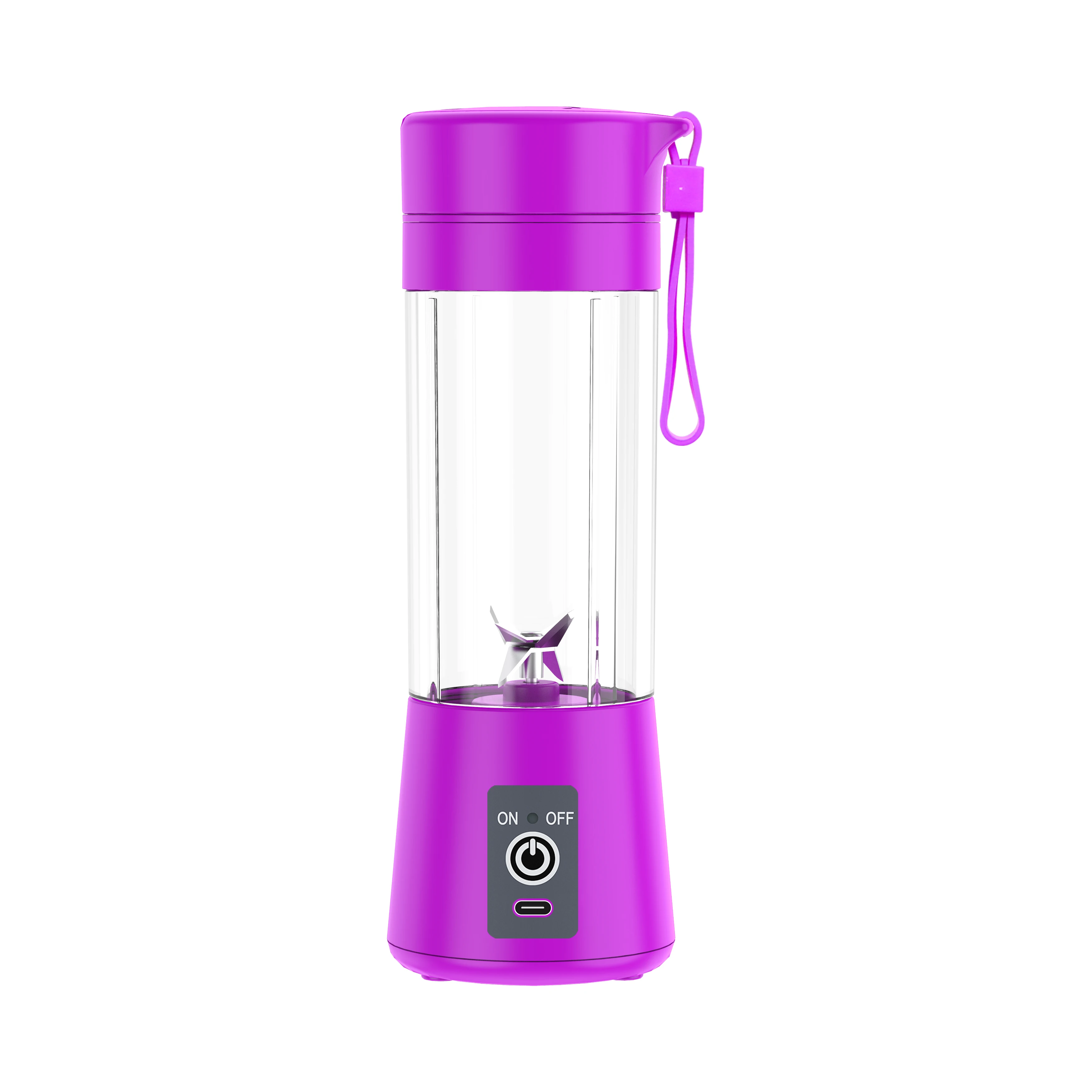 High Speed Portable Personal Blender Green Juicer Mini Battery Blender Milk Shake Machine 380ML