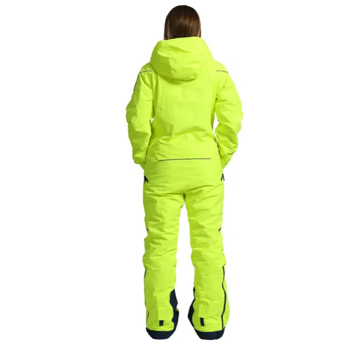 One Pieces  Windproof Ski Wear Suit Waterproof Hooded Snowboard Jumpsuit For Snow Sports