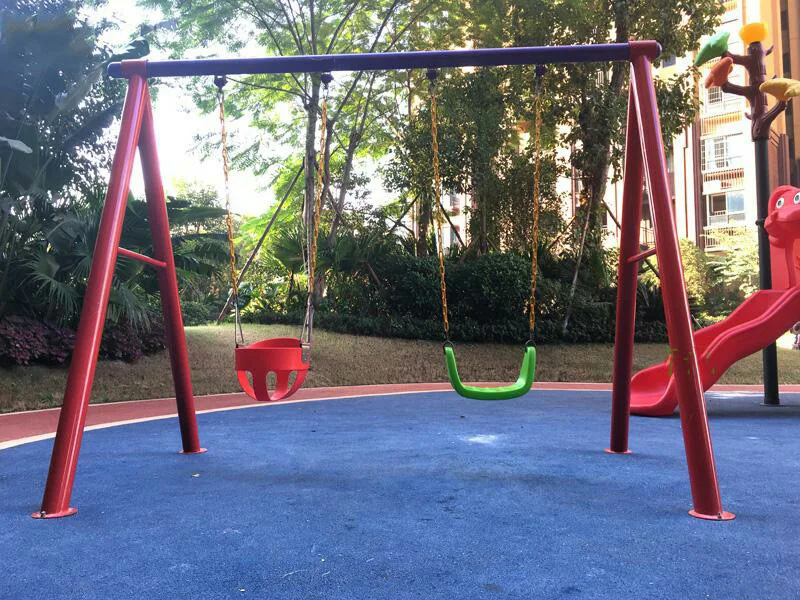 Longly play set and swing backyard swing set with kid climbing frame