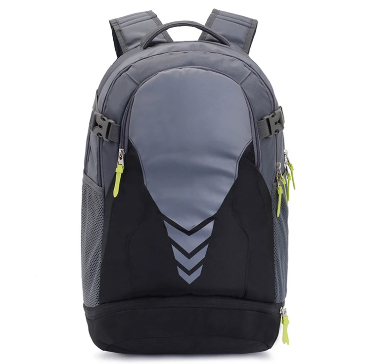 suppliers oem custom grey oxford brevite sport basketball backpack stylish sleek rucksack smell proof backpack with usb