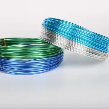 Colored aluminum wire