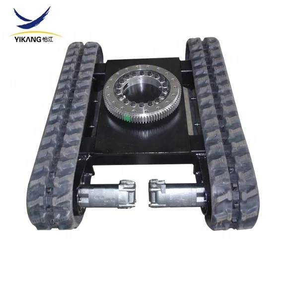 Заводские детали для мини-экскаватора на 1 тонну, ходовая часть с резиновой гусеницей