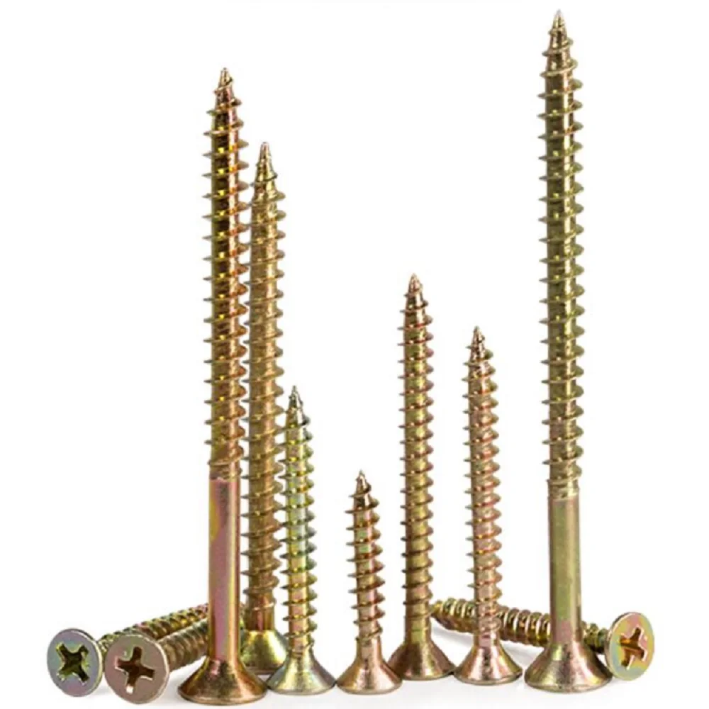 Tornillos Gypsum Board Screws Plasterboard Parafusos Mdf Screw Countersunk Head Din7505 Harden Mdf Furniture Chipboard Screw