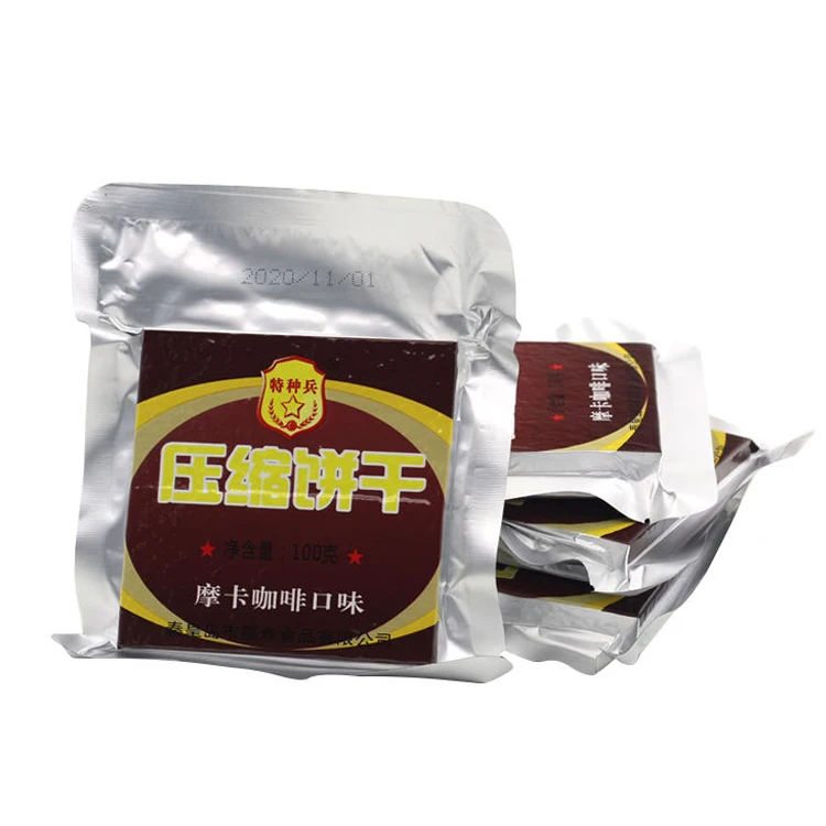 Сладкий кофе мокко ароматизатор военные Mre Аварийные пищевые пайки для выживания на природе прессованное печенье для срока годности 20 лет