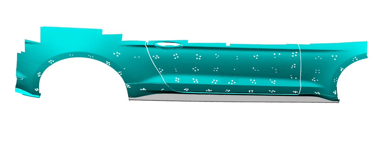 For Ford Mustang Side Skirts Extensions Carbon Fiber 2015 2016 2017 2018 2019 2020