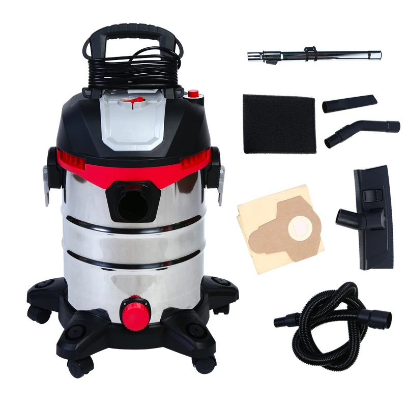 ZD189 high powerful 1200w 23L carpet cleaner machine Canister dust dry wet blow industrial cyclone vacuum cleaner