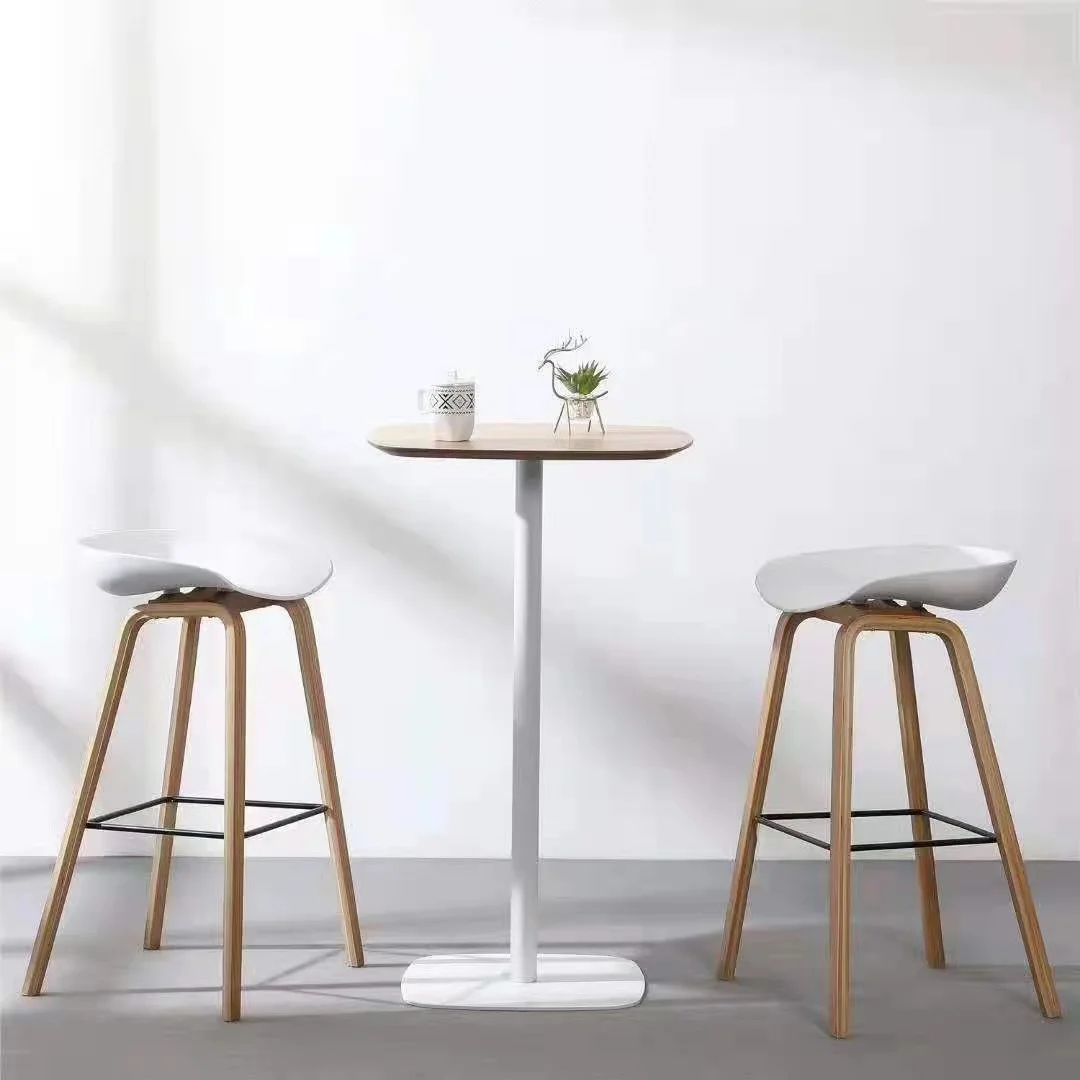 COMNENIR modern plastic acrylic gold luxury outdoor restaurant dining kitchen counter height bar stool