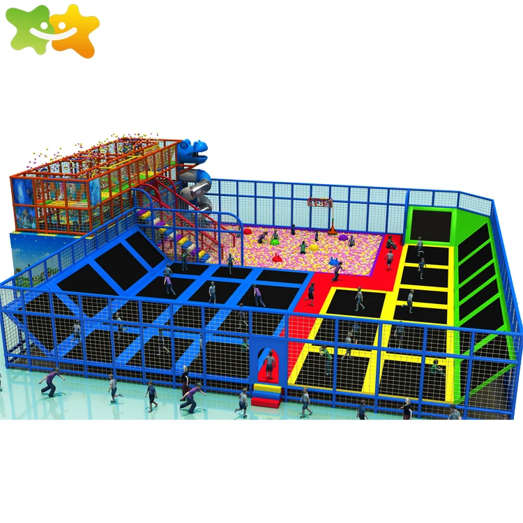 Commercial kids trampoline amusement equipment  trampoline parks for children play