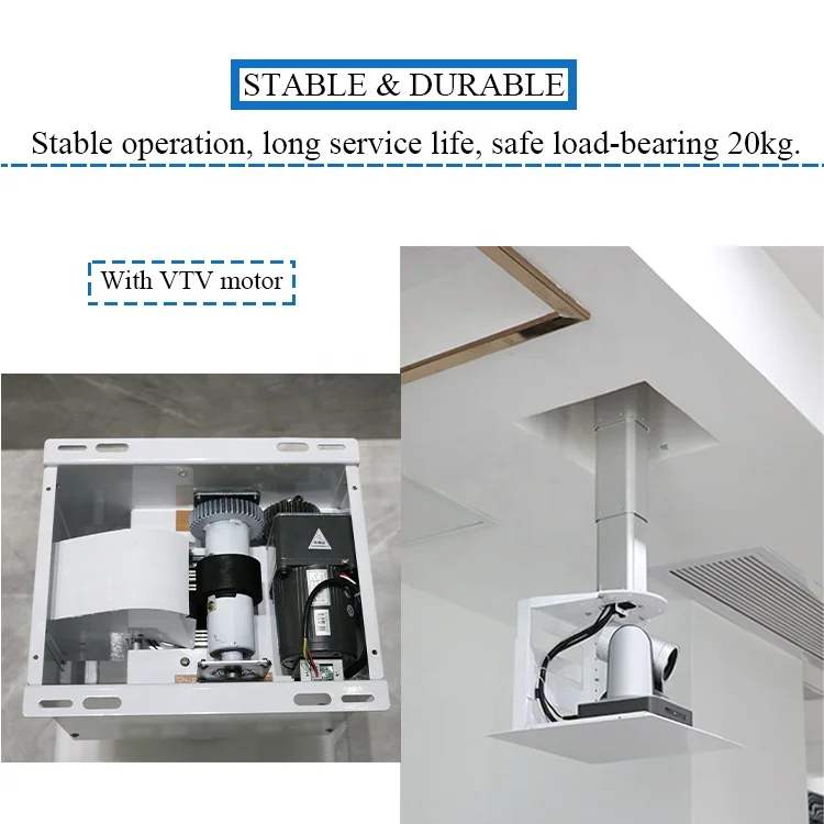 JGST patent 1.5/3M motorized Projector Lift Ceiling Hidden Mount Electric Telescopic Projector elevator for conference system