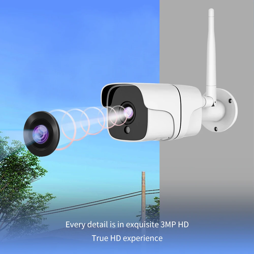 Mini Bullet Ir Camera Home Security Cctv Camera V380 Hd 3mp Ip Outdoor Camera