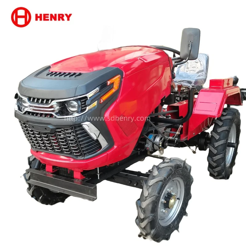 electric start mini tractor with hydraulic rotavator