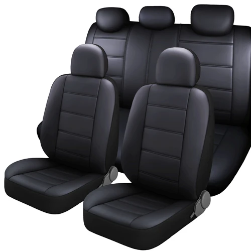 11pcs Set Premium Pvc Leather Custom Fancy Interior Decoration Car Seat Cover Airbag Compatible