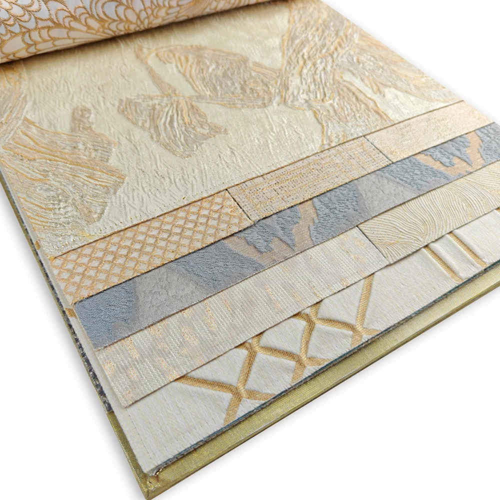 Luxury Jacquard Best Blackout Fire Retardant Embroidered Curtain Fabric for Living Room Sun Block Wholesale from China