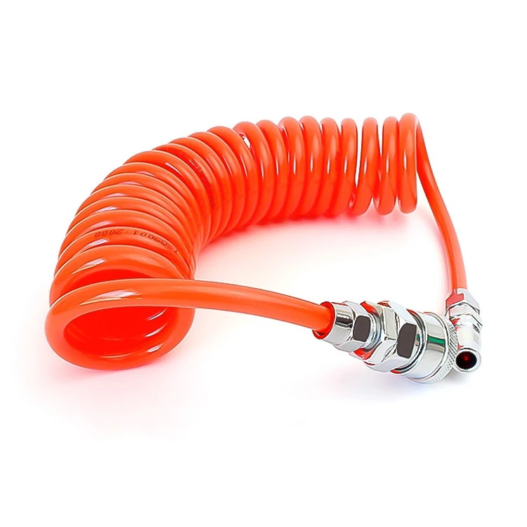 Factory customized retractable spring hose 3mm TPU spring tube for air blow gun