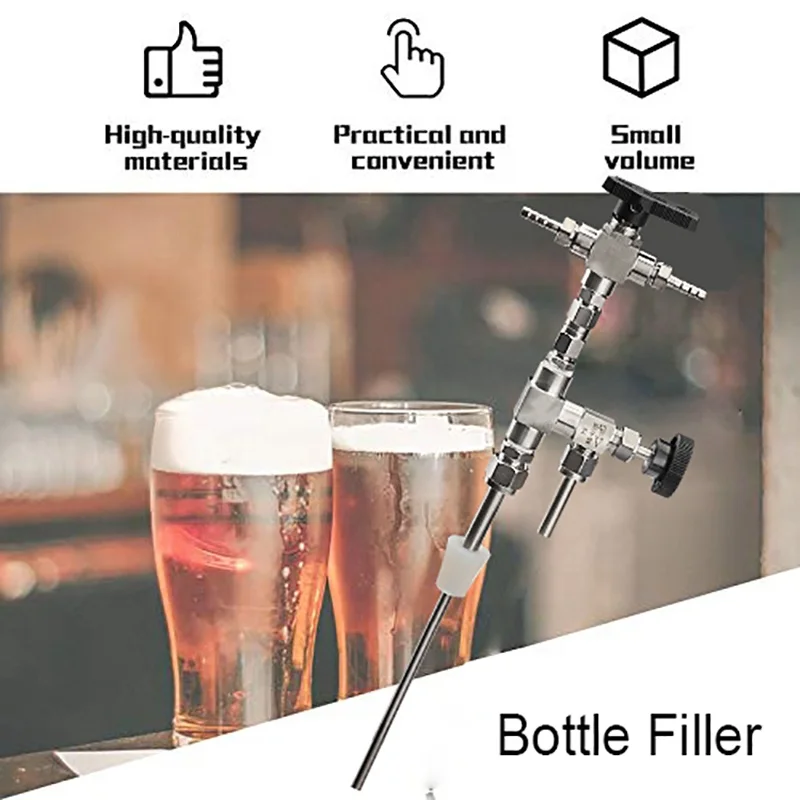 Counter Pressure Bottle Filler Stainless Steel Bottle Filler Counter Pressure Beer Bottling Device