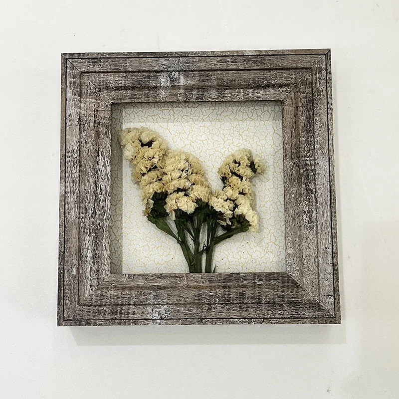 2022 DIY MDF picture frame rustic Box Dried Butterflies Box Square Frames Wholesale Shadow Box Plant Specimen Frame