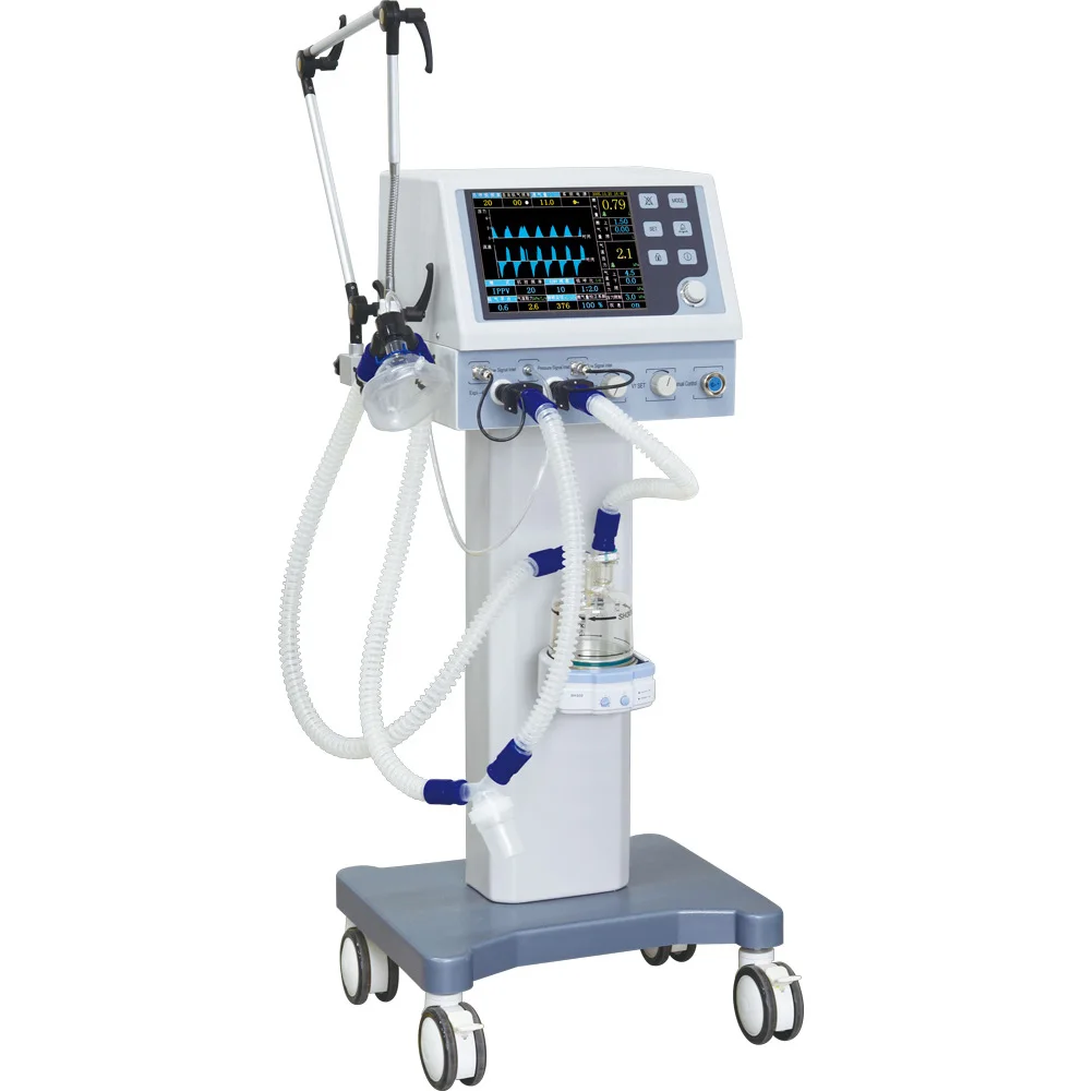 medical equipment manufacturer wholesale icu ventilator with air compressor