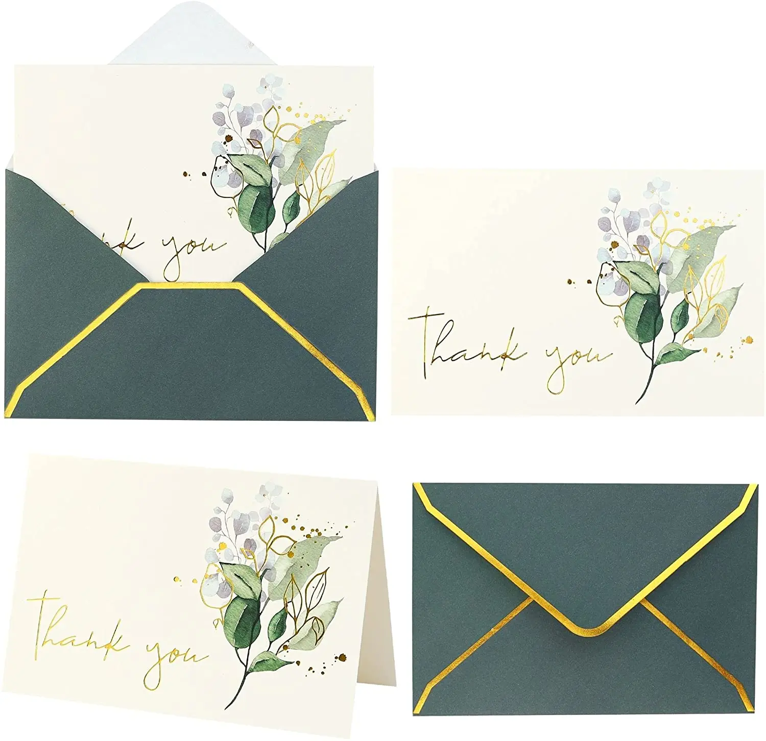 luxury thank you cards black with envelope envelope cards
