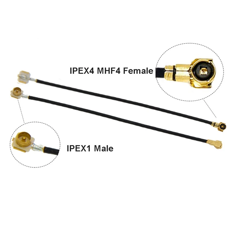 IPEX Cable Male Plug IPEX1 to IPEX4 MHF4 u.fl IPX Female Jack Connector RF 0.81 Coaxial Cable Jumper for 3G 4G Wifi 