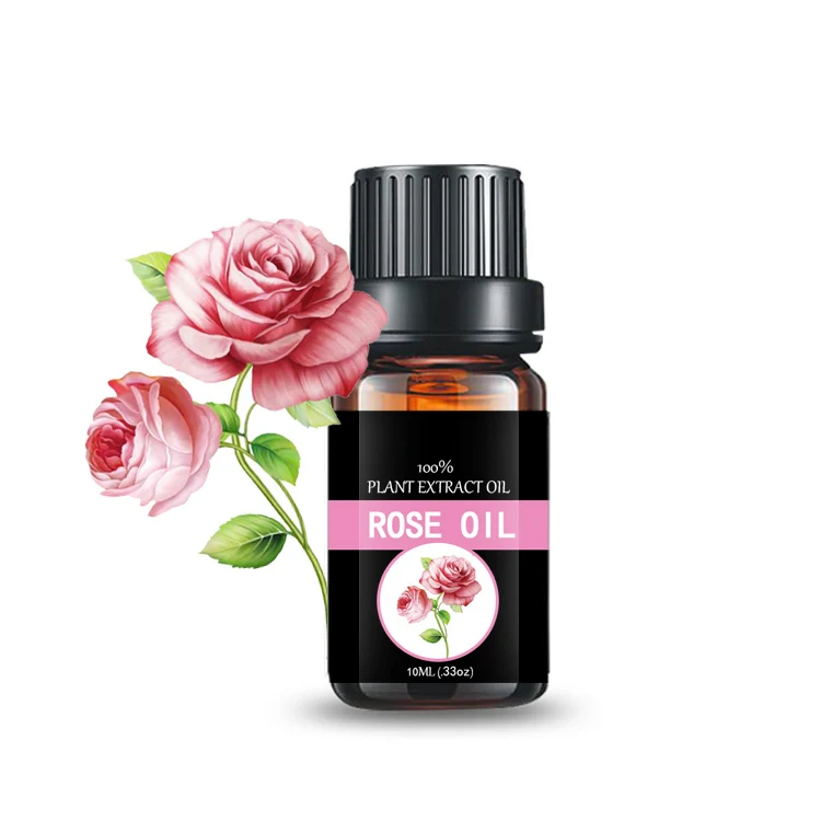 10ml Rose Oil Rose Water Low MOQ Rose Essential Oil for Women Beauty Soap Candle Fragrance Perfume oil