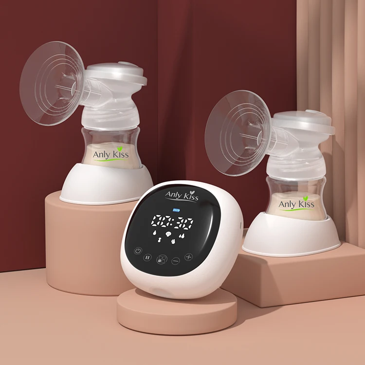 Anly Kiss 2024 Led touch panel smart motor electric double milk silicone breast pump breast milk extractor
