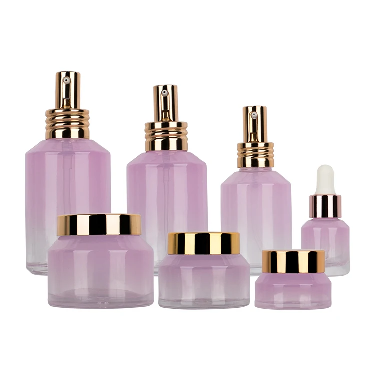 silk screen painting custom unique big size gold color cosmetic luxury bottle turkey