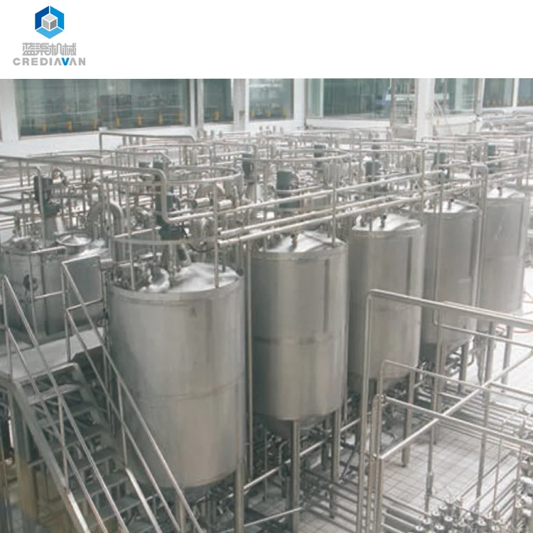 
5000L/H uht milk processing plant with aseptic package 