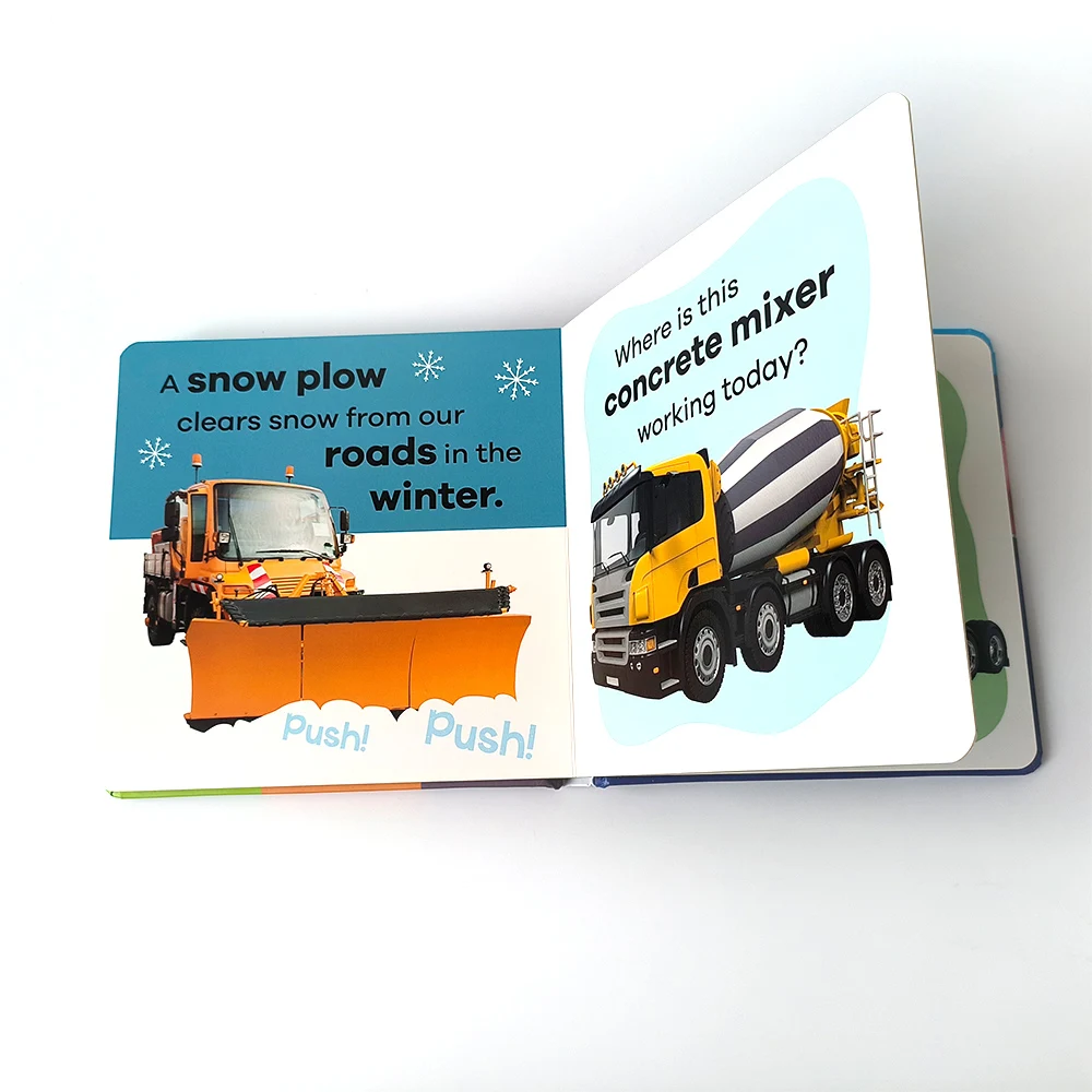 customized children book Baby New Busy machines bedtime story Animals board books Publishing babay Book Printing Service