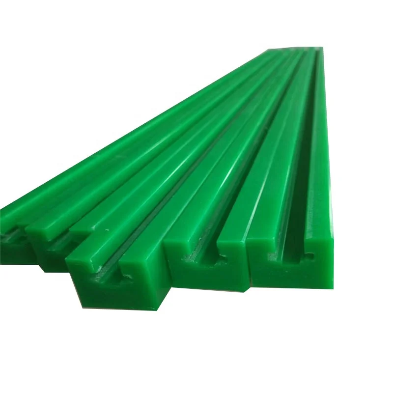 Engineering conveyor chain Uhmw-pe guides rails green slide plastic guide rail