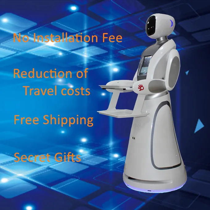 
Service Waiter Robot Automatic Room Humanoid Intelligent Catering Meal Food Delivery Smart Home for Restaurant Spare Parts INDIA 