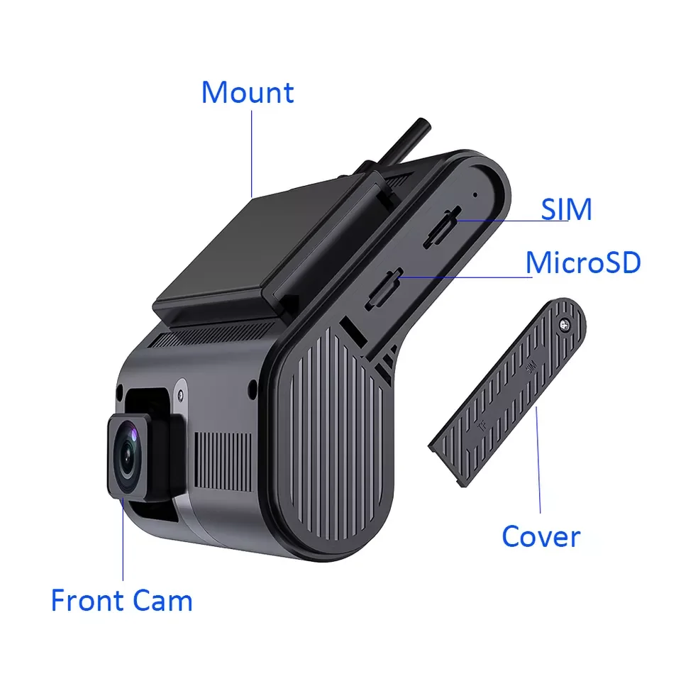 Автомобильный видеорегистратор с двойным объективом 4G hd 1080P двойная камера 4g Ite gps-трекер