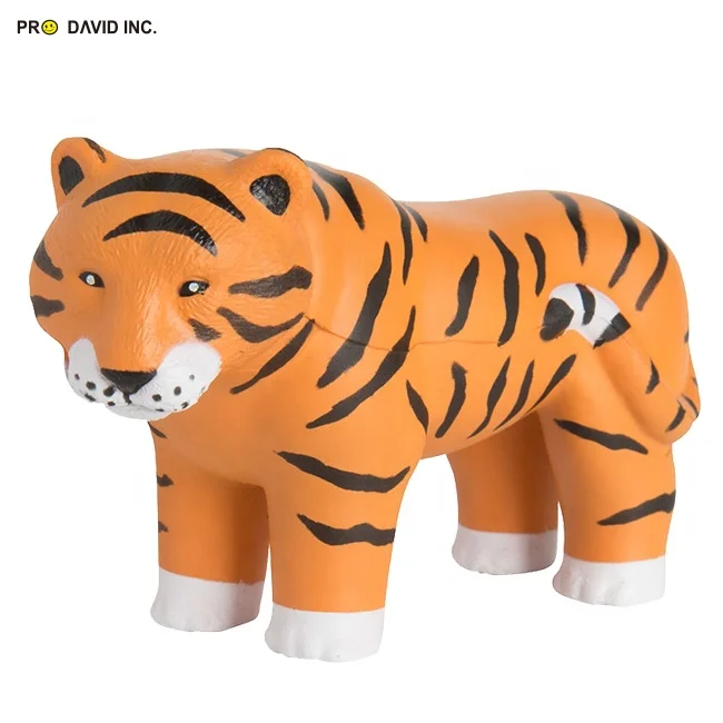 Hot - selling Jungle Tiger pu foam stress ball customization toys