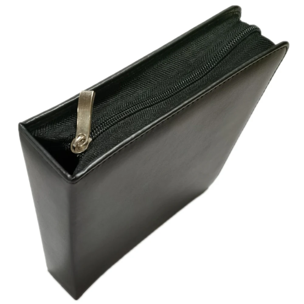  Новая модная квадратная водонепроницаемая сумка из полиуретана полиэстера черного цвета для демонстрации CD-дисков хранения