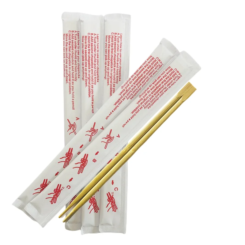 Factory Supply 9.3 Inch Japanese Chopsticks Bamboo Disposable Round Chopsticks Set