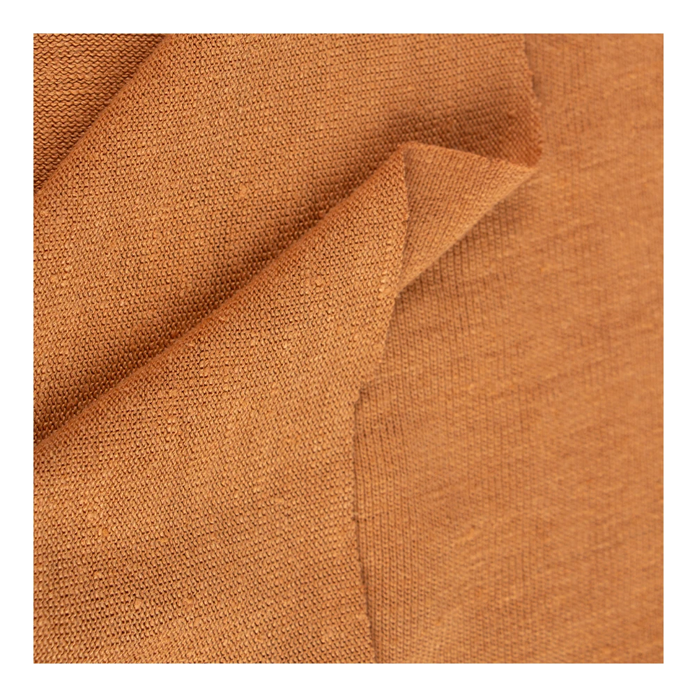 22005-100% Natural Organic Hemp Knitted Jersey 365gsm, Pure Hemp Knitted Jersey Fabric