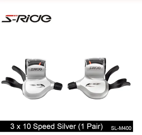 
S-Ride Mountain Bike Shifters 3 x 10 Speed Cycling MTB Shifter Levers Bicycle Derailleur With Cable 