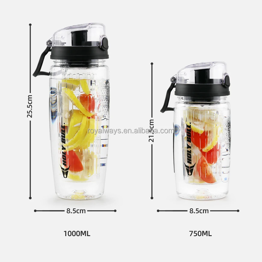 Fast Flow, Flip Top Leak Proof Lid w/ One Click Open Sport Water Bottle 25 oz 750 ml BPA FREE