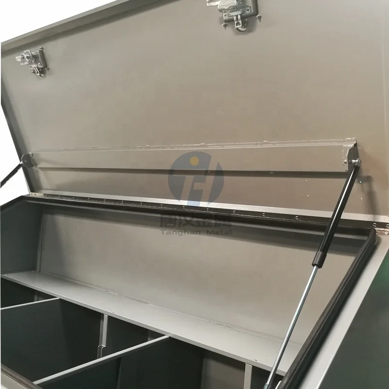 mild carbon steel 3 Compartment Horse Animal bulk Feed Storage Bins with mobile swivel rolling casters and handles for sale