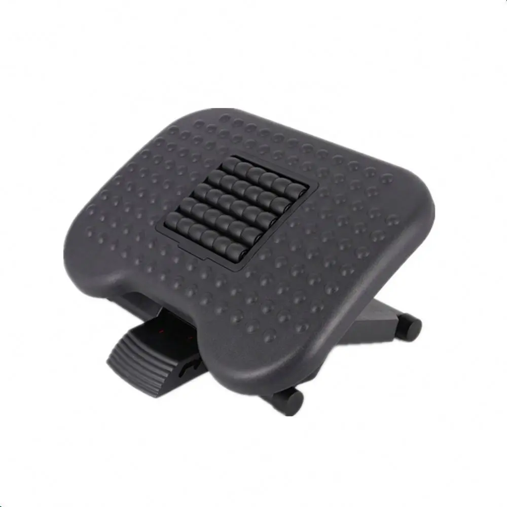 Angle height adjustable plastic massage  footrest foot rest