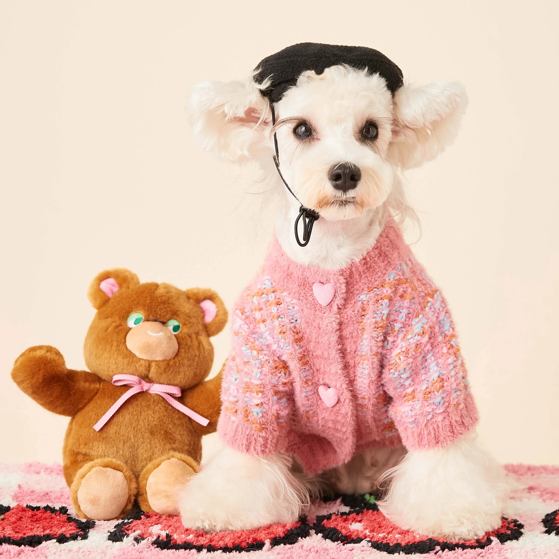 JXANRY Dog Autumn/winter Luxury Design Sweater Teddy Pet Soft Material Cardigan Dog Ins Fashion Coat