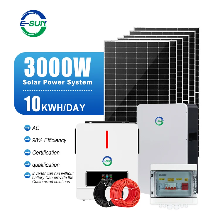 Off-Grid 5kw Solar home power systems 3kw complete hybrid power system solar panel with lifepo4 100ah battery and 220V inverter