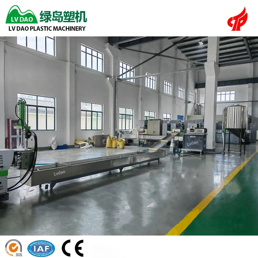 Lvdao Newest Factory Direct LDPE/HDPE/PP PLastic Pellets Granules Recycling Machine for Washing Line