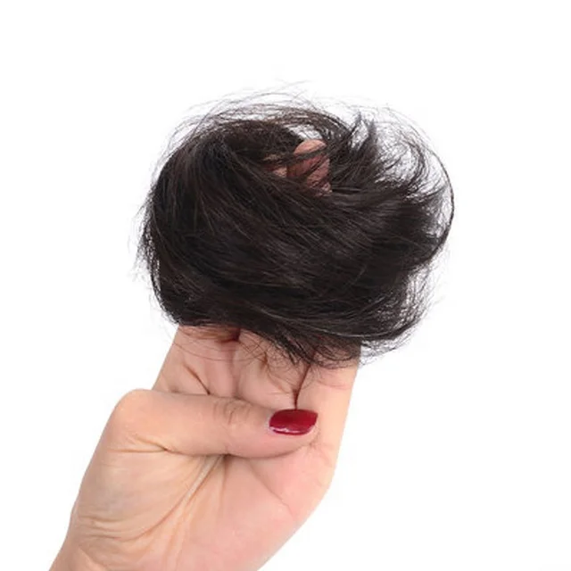 Hot Sale Wholesale Double Ball Head Straight Hair Circle Female Wigs Bud Fluffy Curly Flowers Human Hair