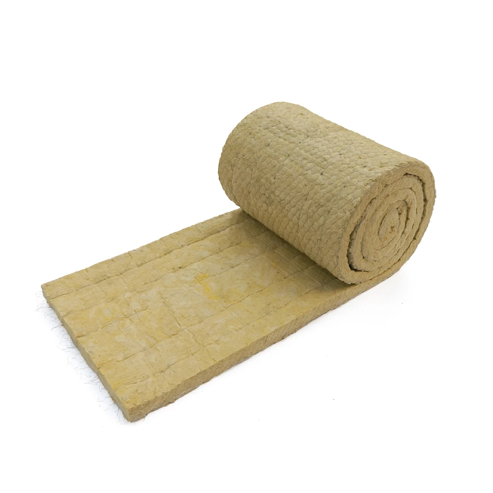 Industrial-Style Wire Steel Stone Wool Roll Soundproofing Rock Mineral Wool Felt and Blanket Quality Supplier