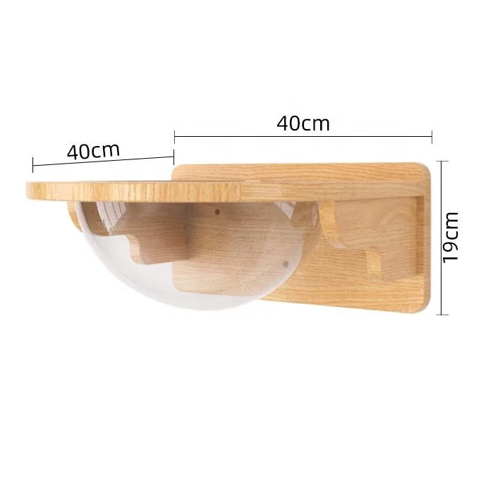 Sustainable All-Solid Wood Cat Climbing Frame Hanging Wall Cat Nest Tree